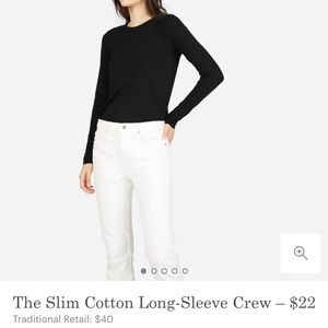 Cotton Long Sleeve Crewneck